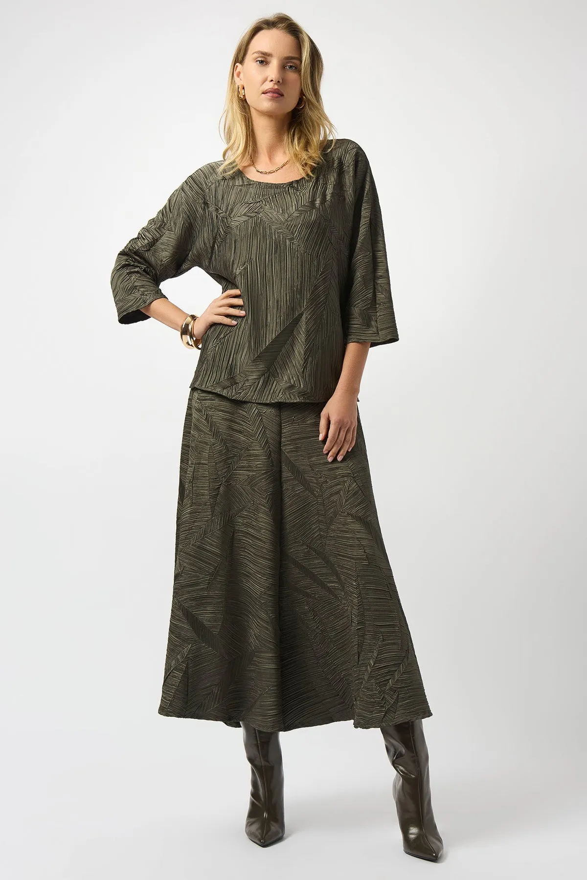 Pleated Satin Boxy Top sold by French Cuff product image thumbnail 3