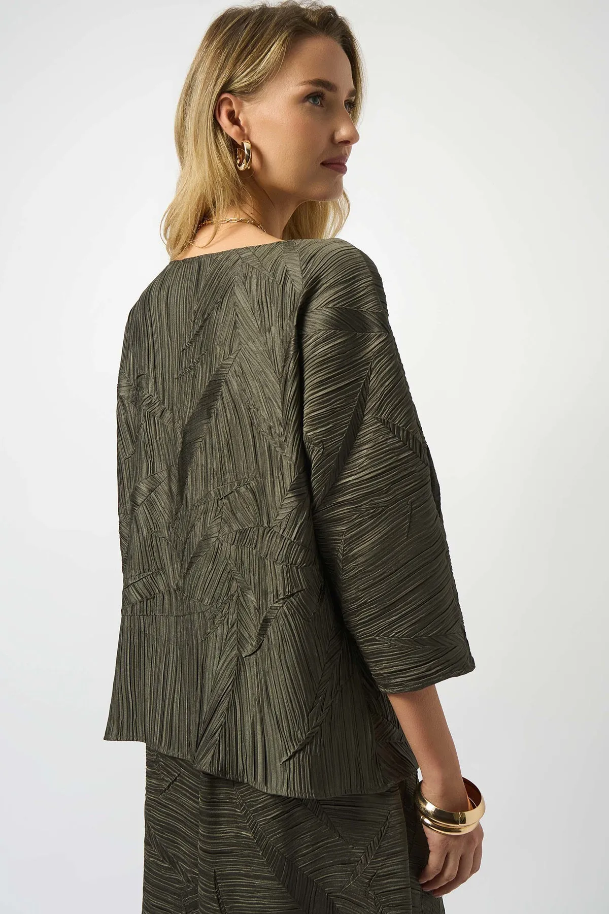 Pleated Satin Boxy Top sold by French Cuff product image thumbnail 2