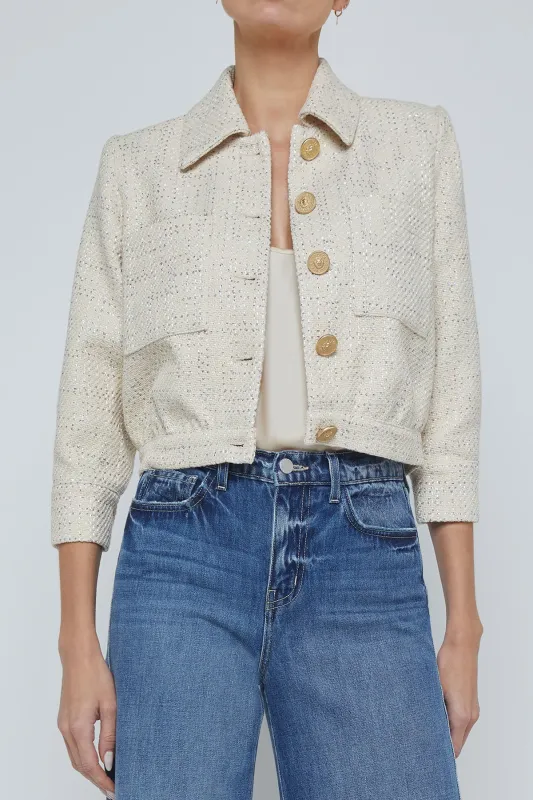 Jia Crop 3/4 Sleeve Jacket sold by French Cuff