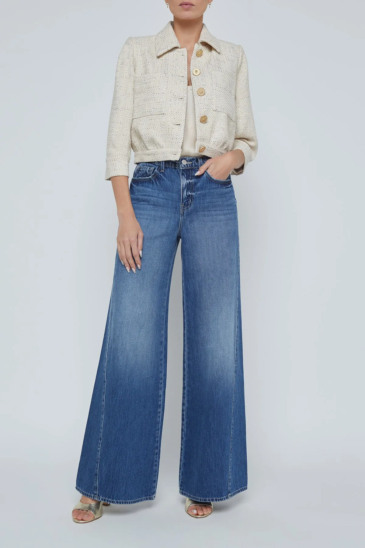 Jia Crop 3/4 Sleeve Jacket sold by French Cuff product image thumbnail 4