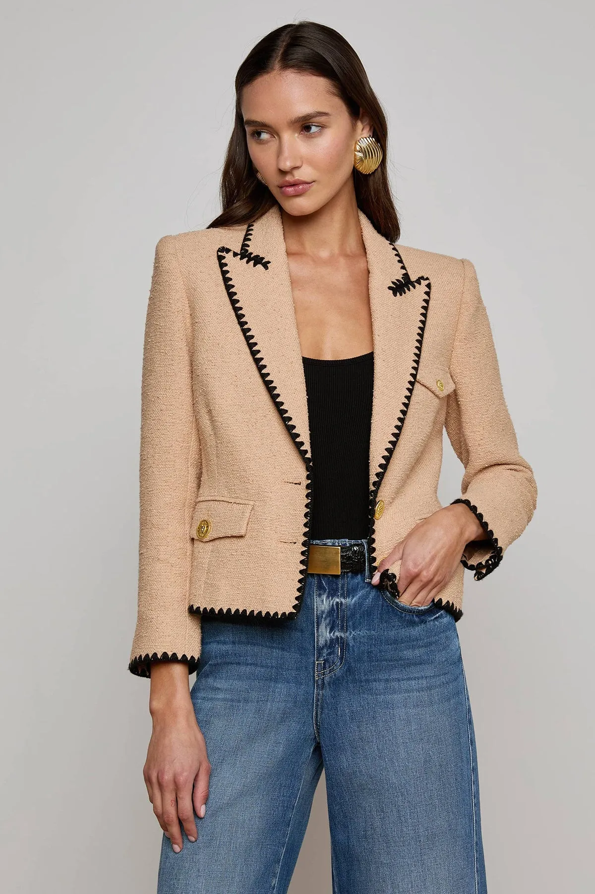 Wylla Shirt Structured Blazer sold by French Cuff product image thumbnail 3