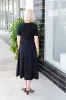 Black Knit Top Midi Dress sold by French Cuff