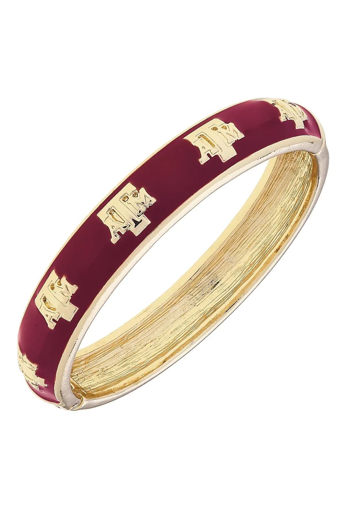 Texas A&M Aggies Sculpted Enamel Logo Bangle sold by French Cuff