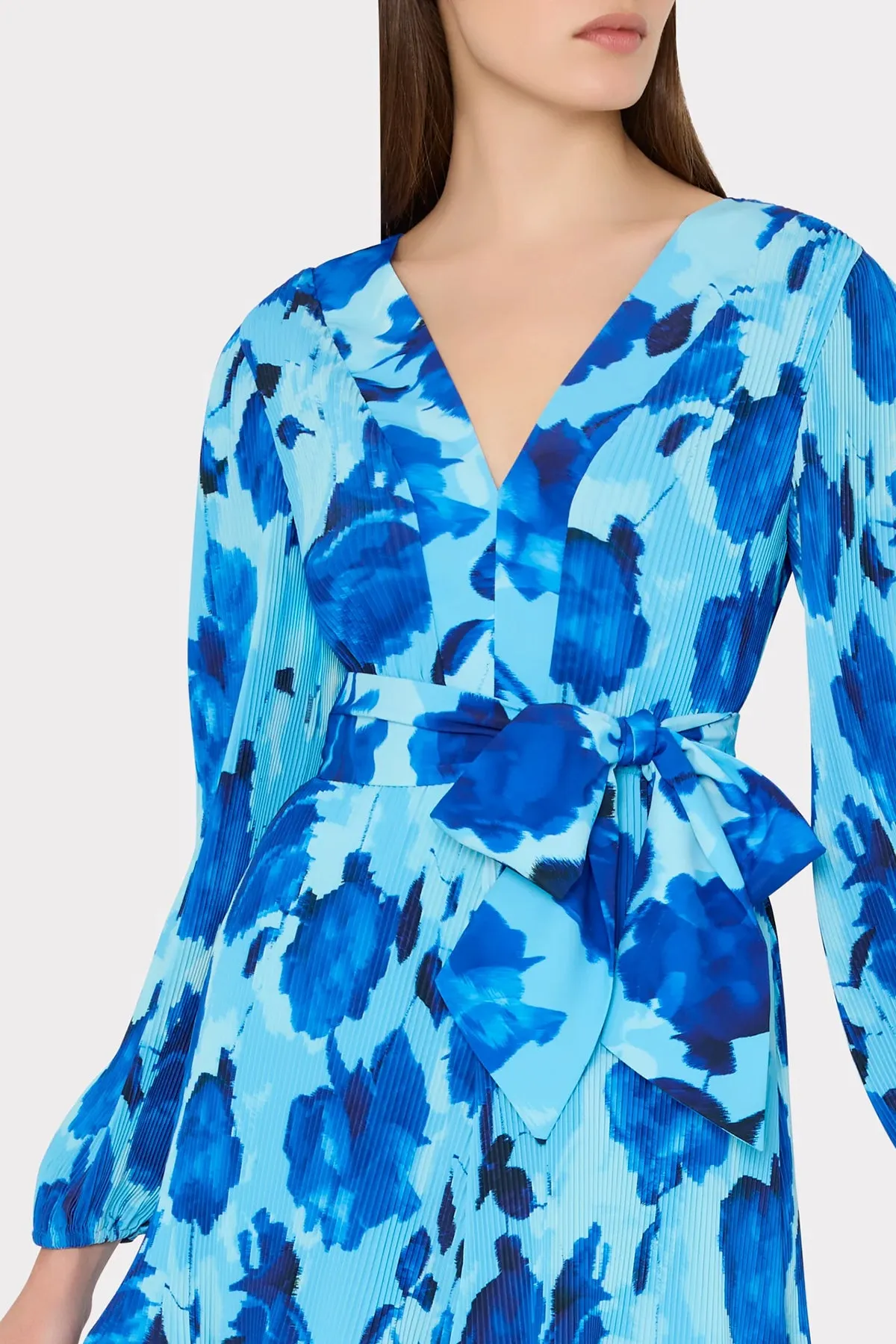 Liv Blurred Blossom Pleated Dress sold by French Cuff product image thumbnail 2