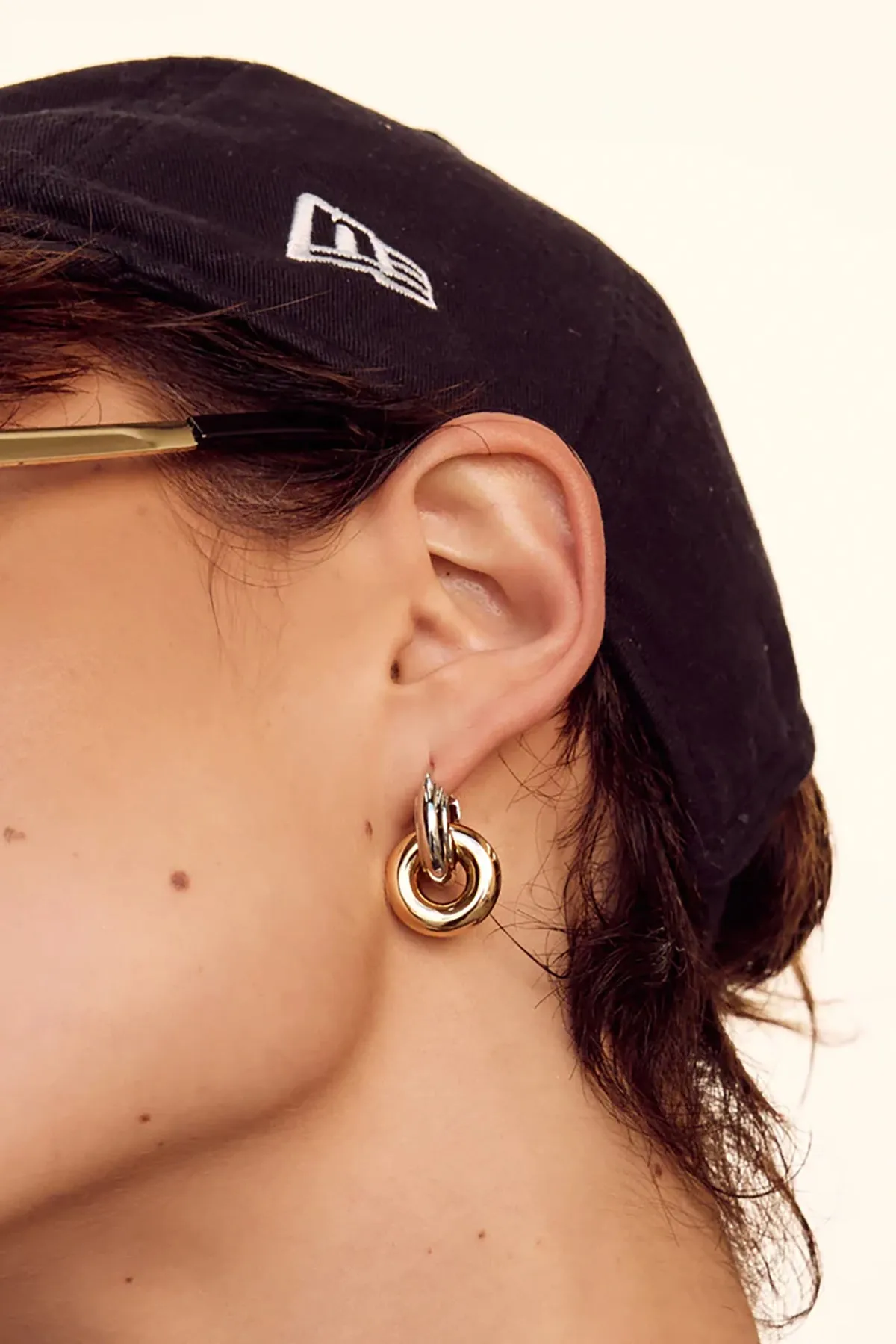 Two-Tone Interlock Hoops sold by French Cuff product image thumbnail 5