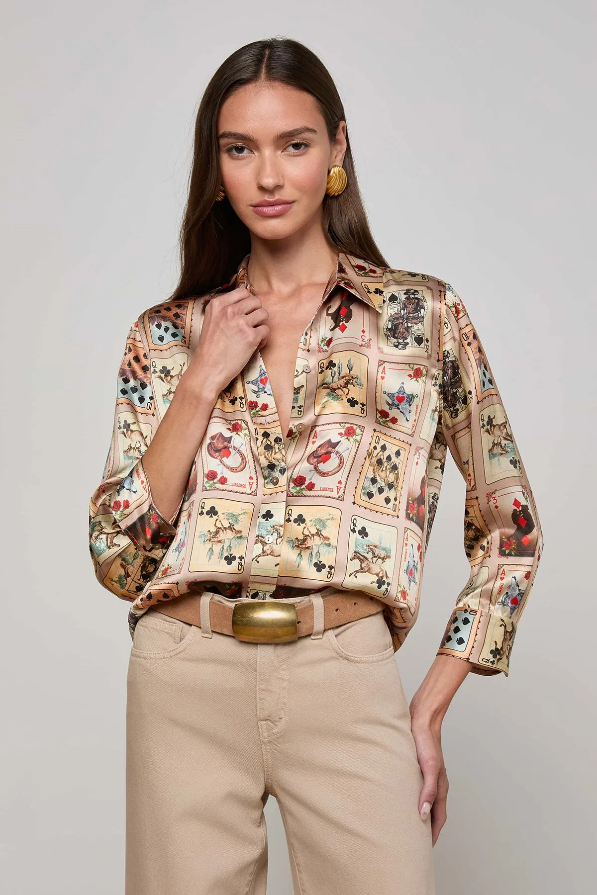 Dani 3/4 Sleeve Blouse sold by French Cuff