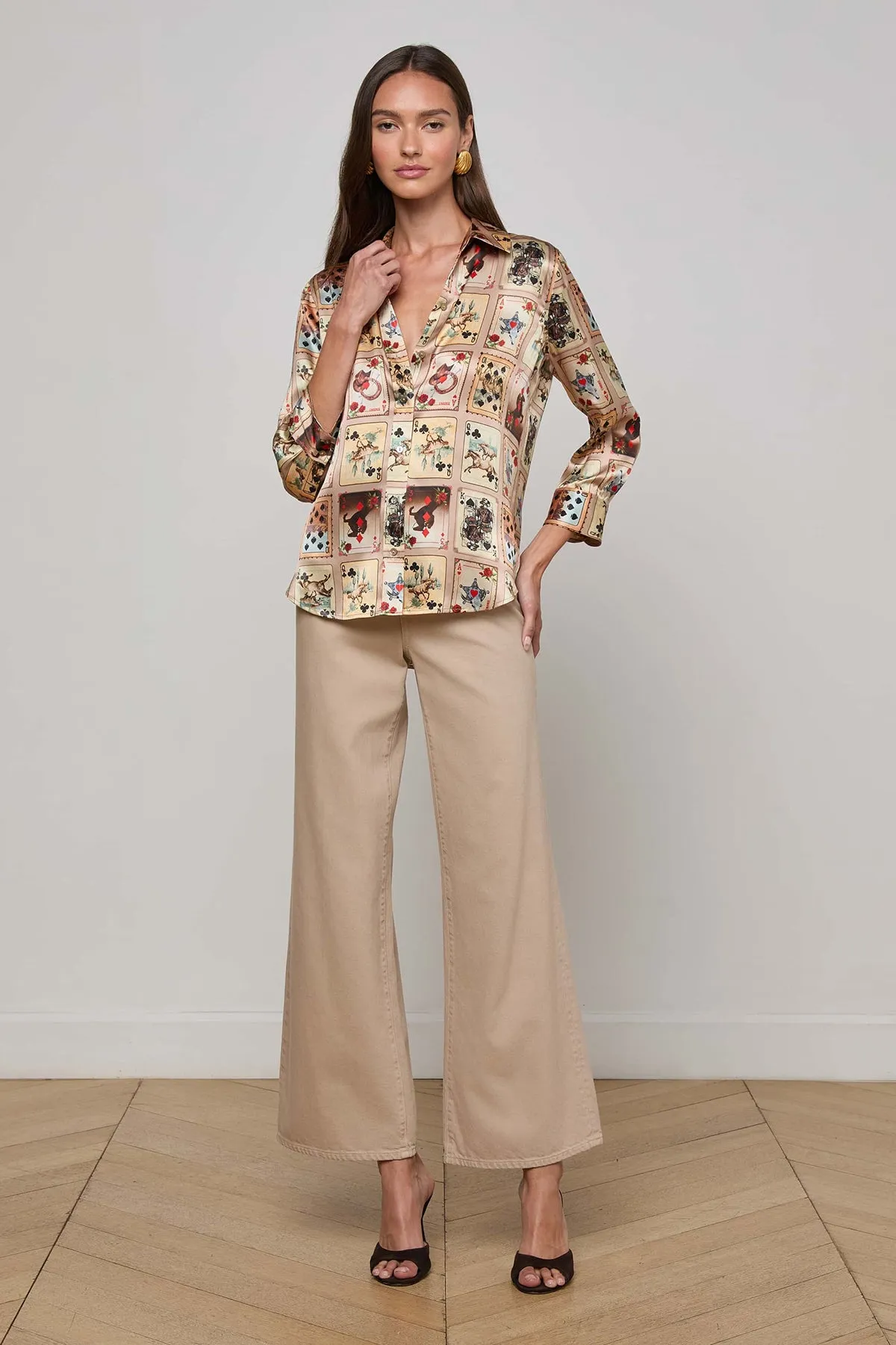 Dani 3/4 Sleeve Blouse sold by French Cuff product image thumbnail 3