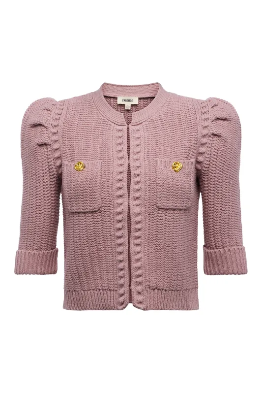 Delilah Crop Textured Cardigan sold by French Cuff