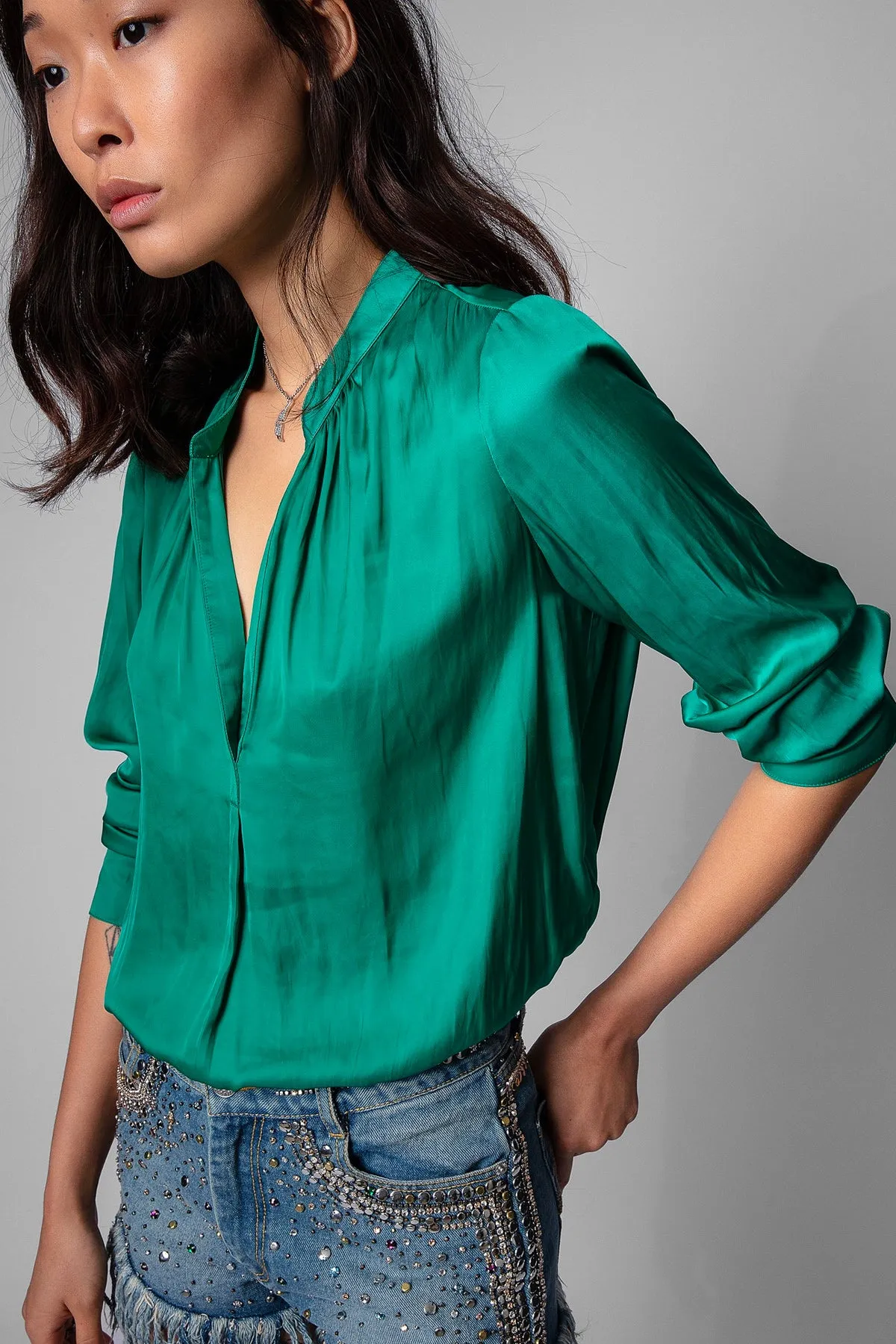 Tink Satin Blouse sold by French Cuff product image thumbnail 2