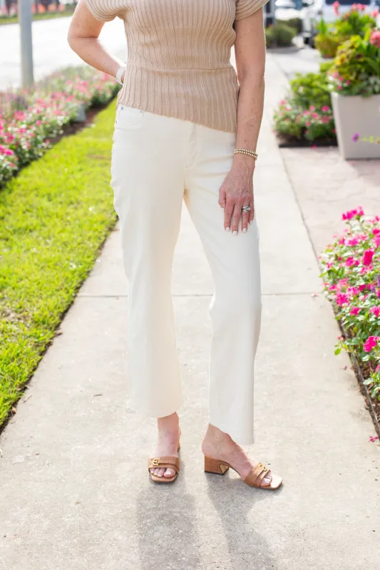 Karmine Refined Wide Leg, High Rise 28" sold by French Cuff