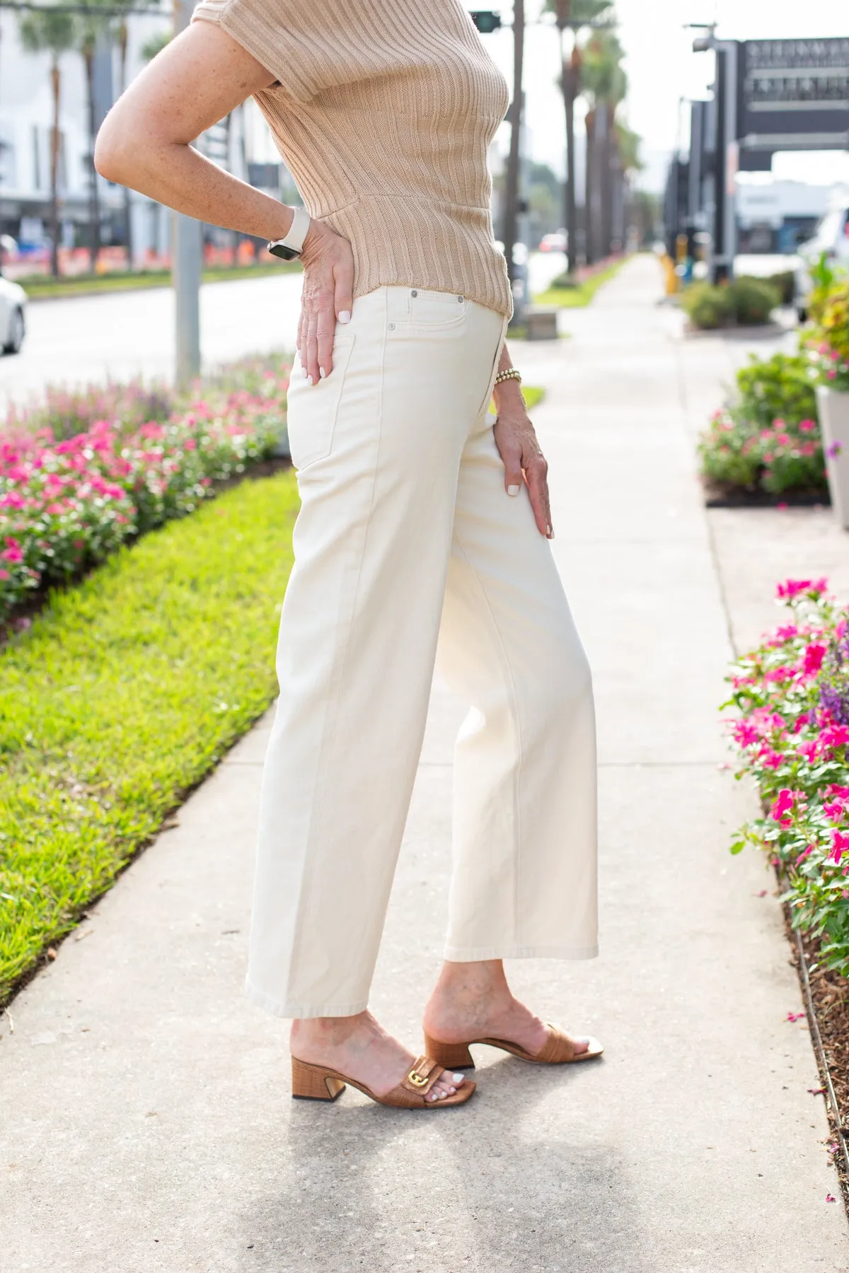 Karmine Refined Wide Leg, High Rise 28" sold by French Cuff product image thumbnail 2