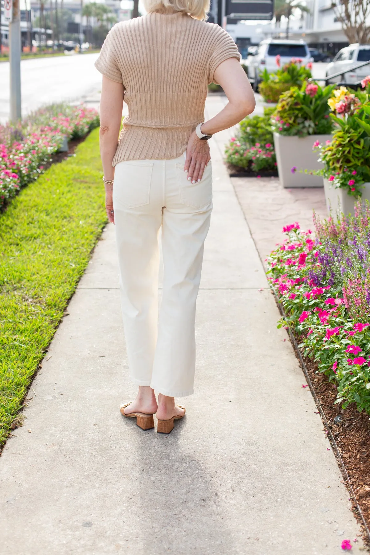 Karmine Refined Wide Leg, High Rise 28" sold by French Cuff product image thumbnail 3