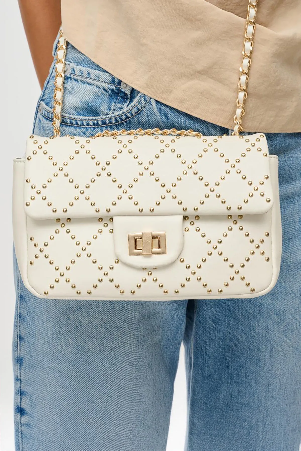 Avery Studded Crossbody sold by French Cuff
