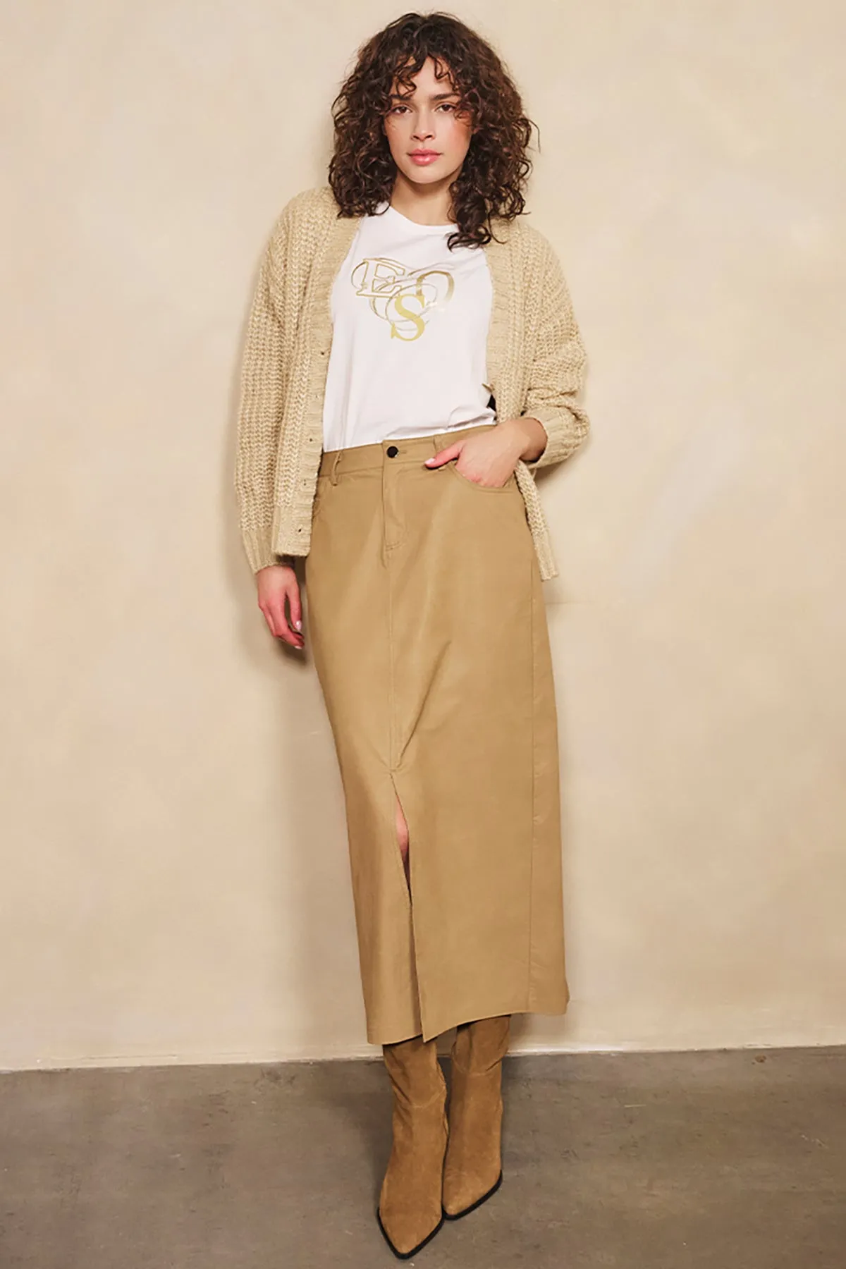 Split Maxi Skirt sold by French Cuff