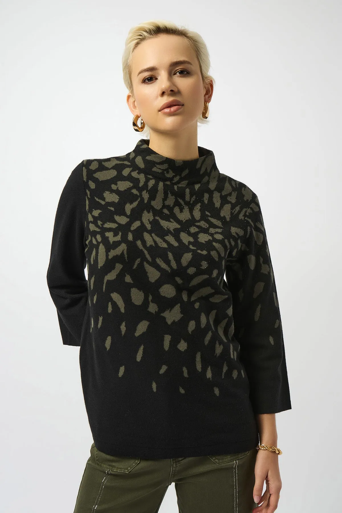 Jacquard Animal Print Sweater sold by French Cuff