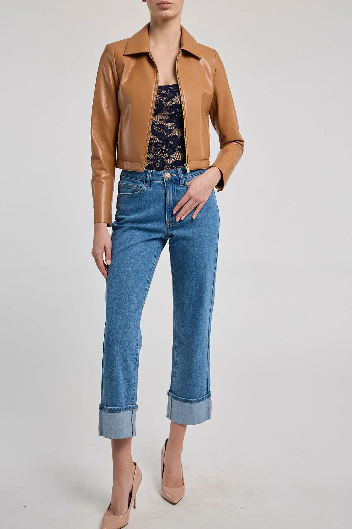 Lola Vegan Leather Jacket sold by French Cuff product image thumbnail 5