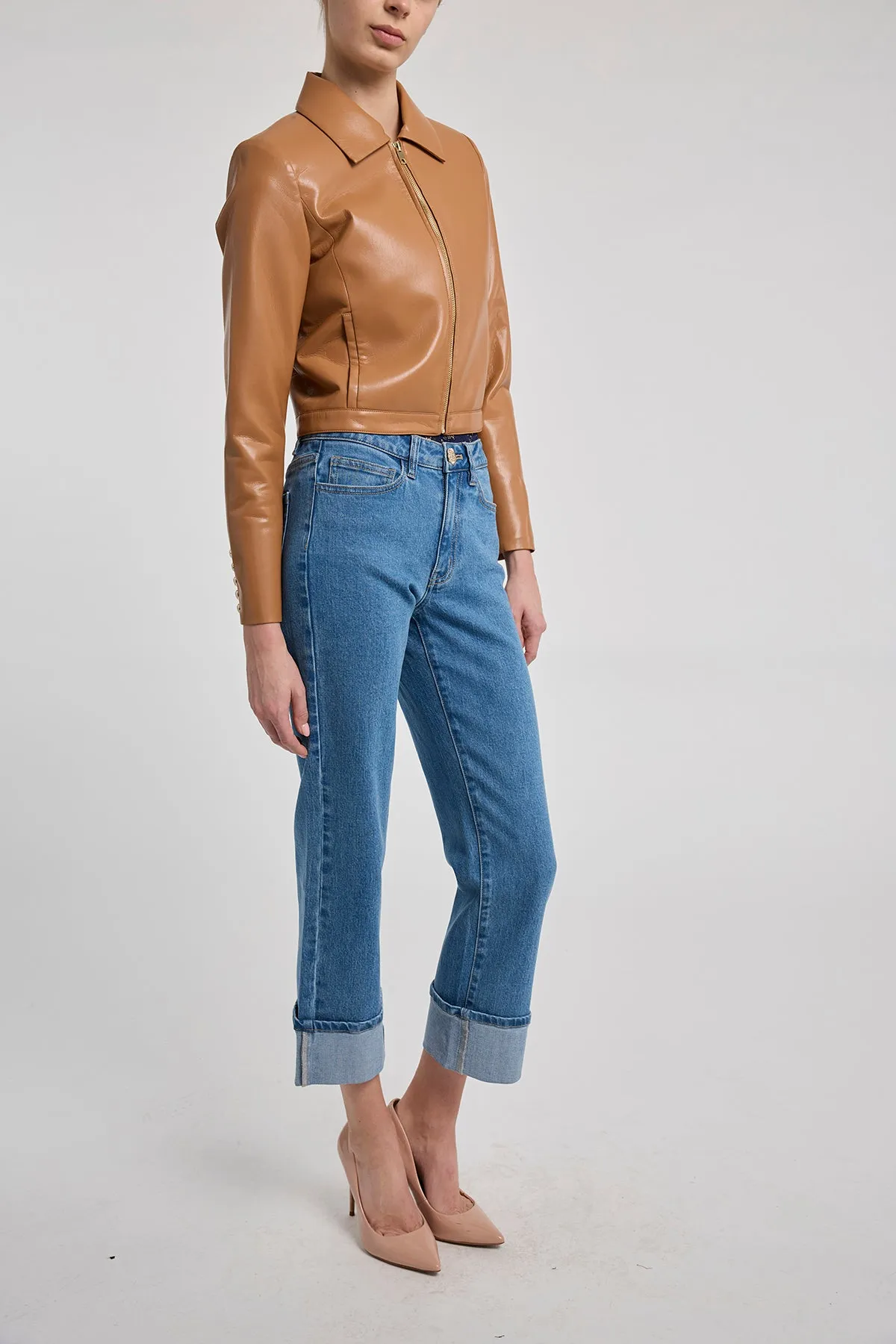 Lola Vegan Leather Jacket sold by French Cuff product image thumbnail 4