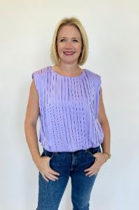 Bubble Pleated Top sold by French Cuff