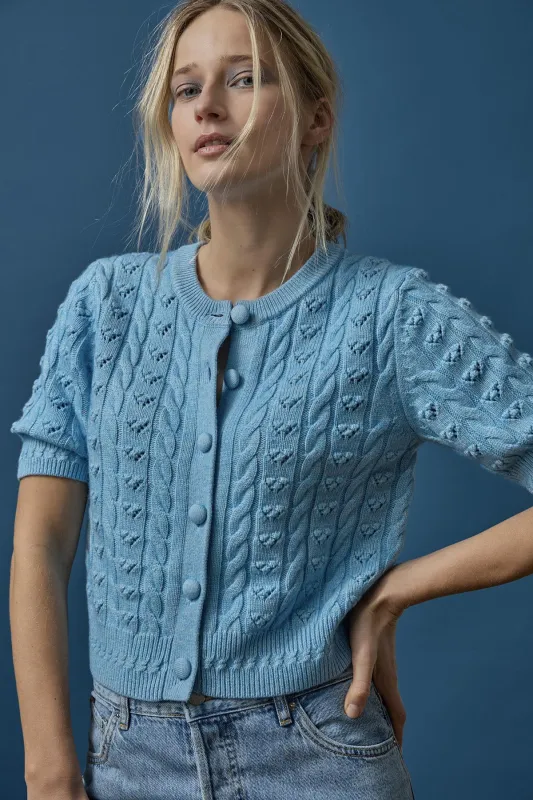 Short Sleeve Cardigan Sweater sold by French Cuff