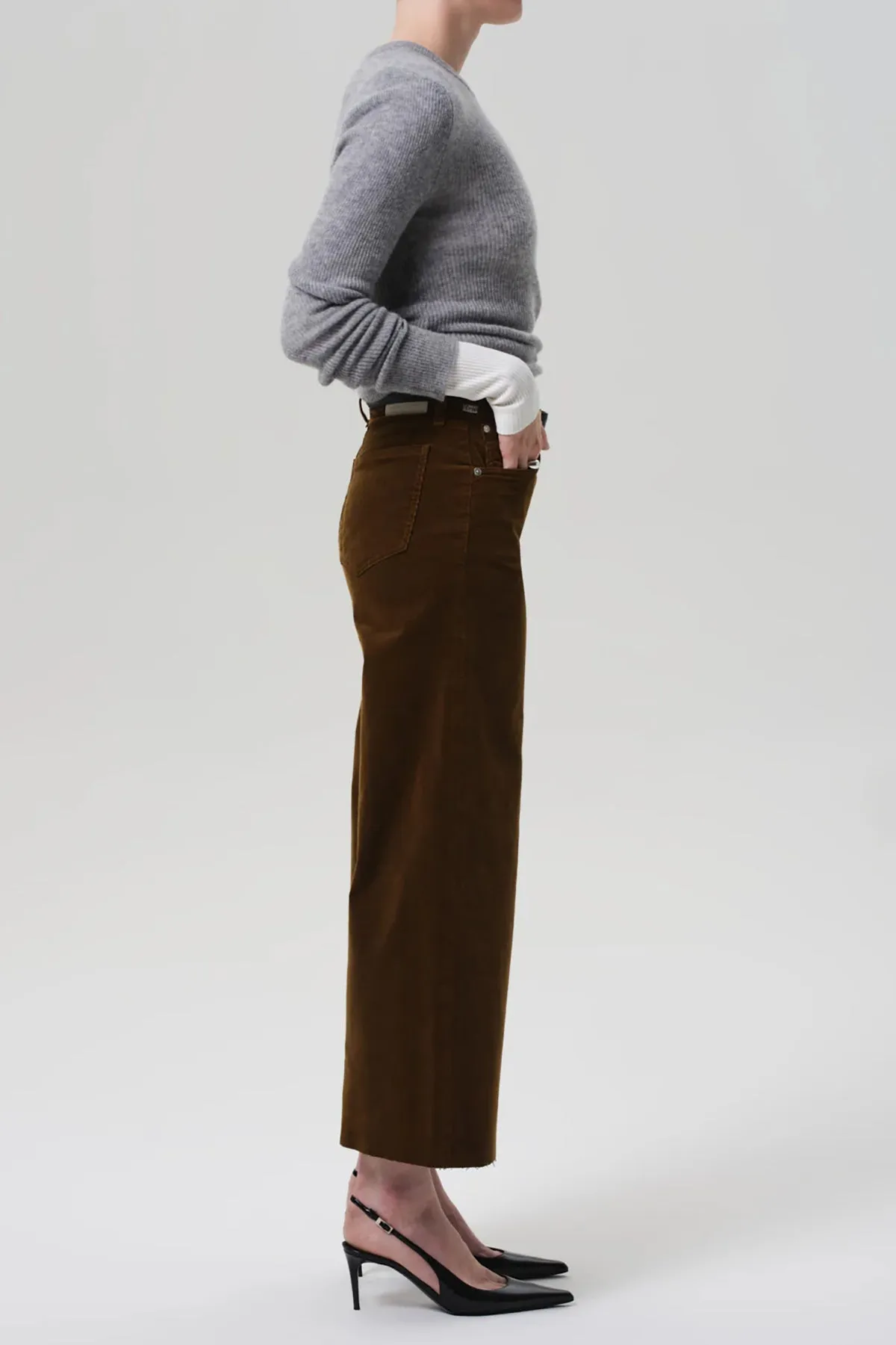 Lyra Wide Leg Crop in Corduroy sold by French Cuff product image thumbnail 4