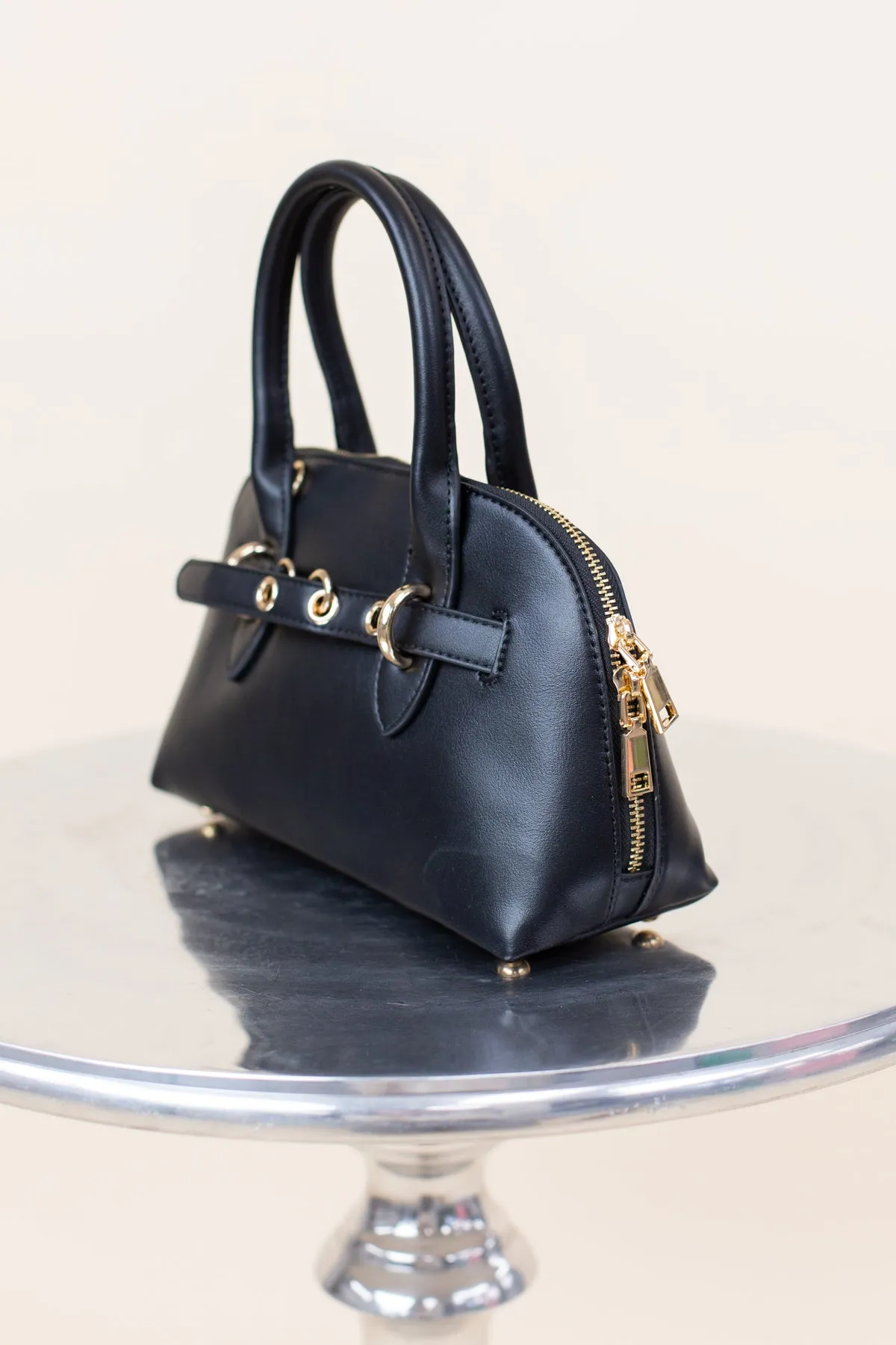 Rue Black Vegan Top Handle Bag sold by French Cuff product image thumbnail 2