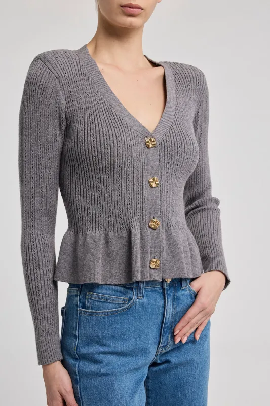 Lirio Pointelle Cardigan sold by French Cuff