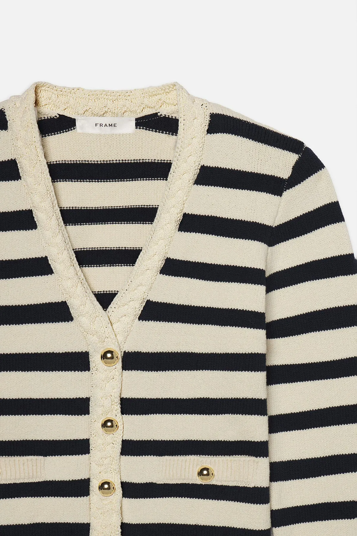 The Stripe V-Neck Sweater sold by French Cuff product image thumbnail 2