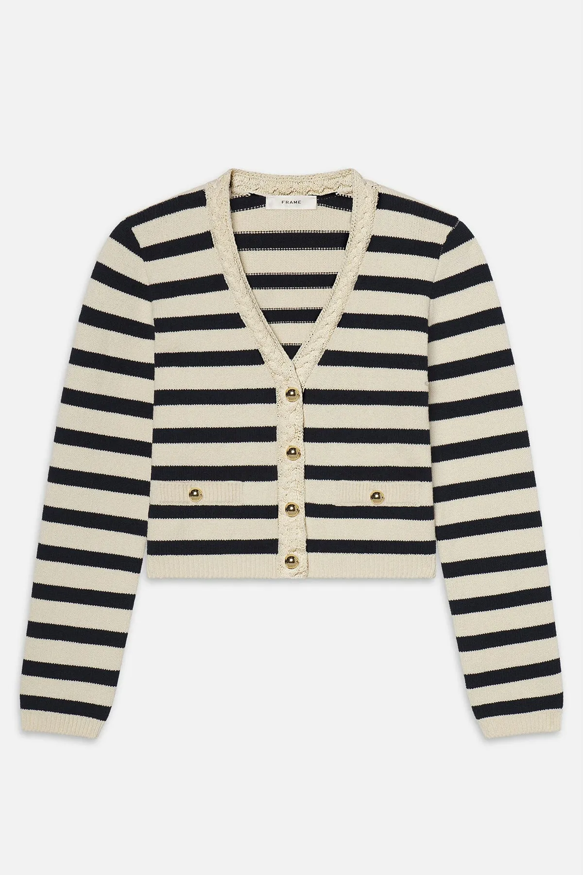 The Stripe V-Neck Sweater sold by French Cuff product image thumbnail 3