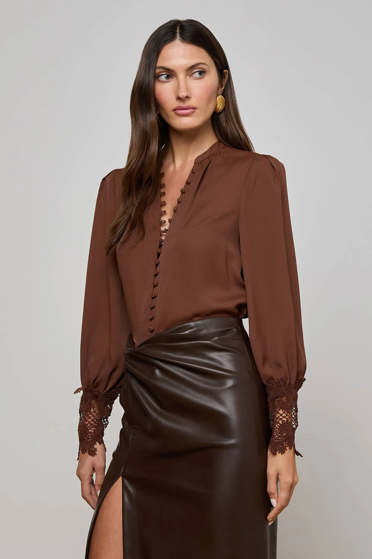 Ava Lace Cuff Blouse sold by French Cuff product image thumbnail 2