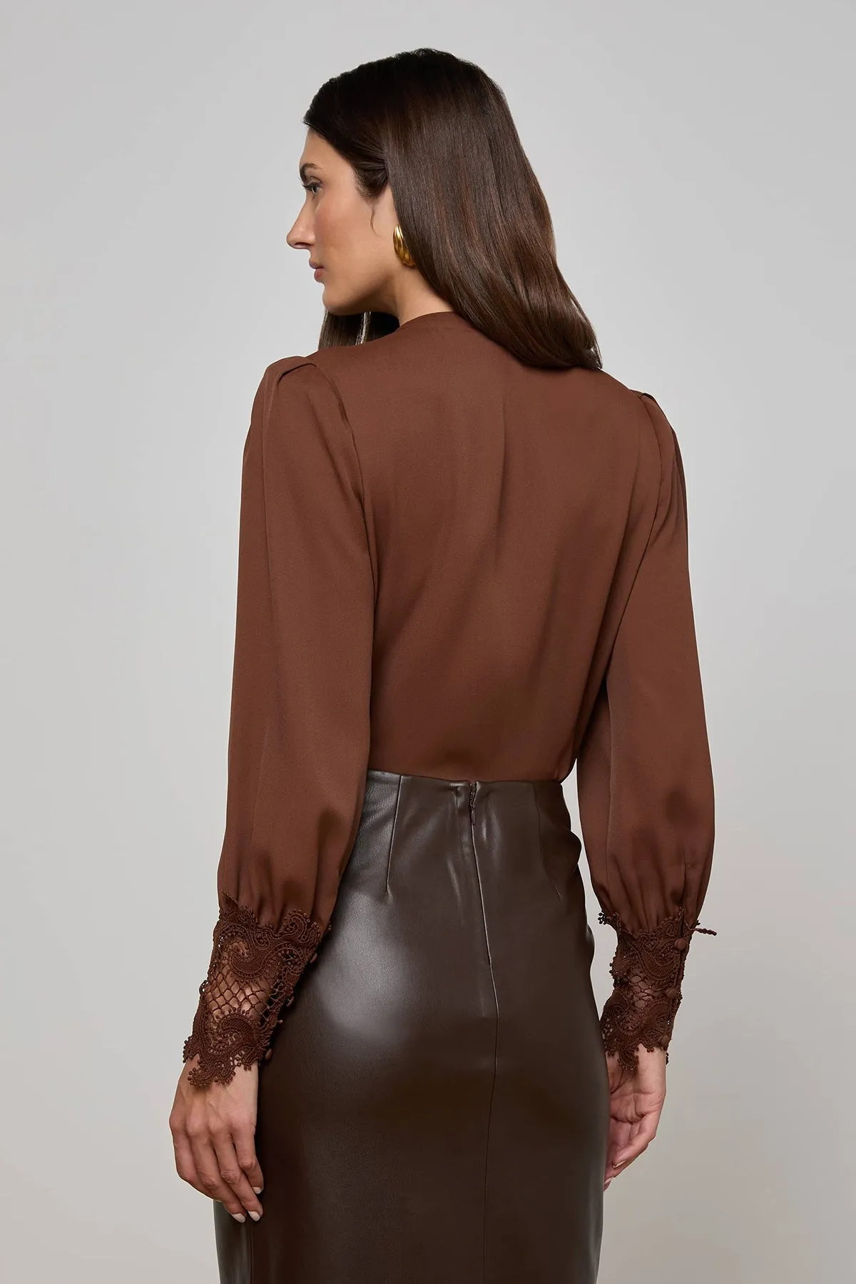 Ava Lace Cuff Blouse sold by French Cuff product image thumbnail 4