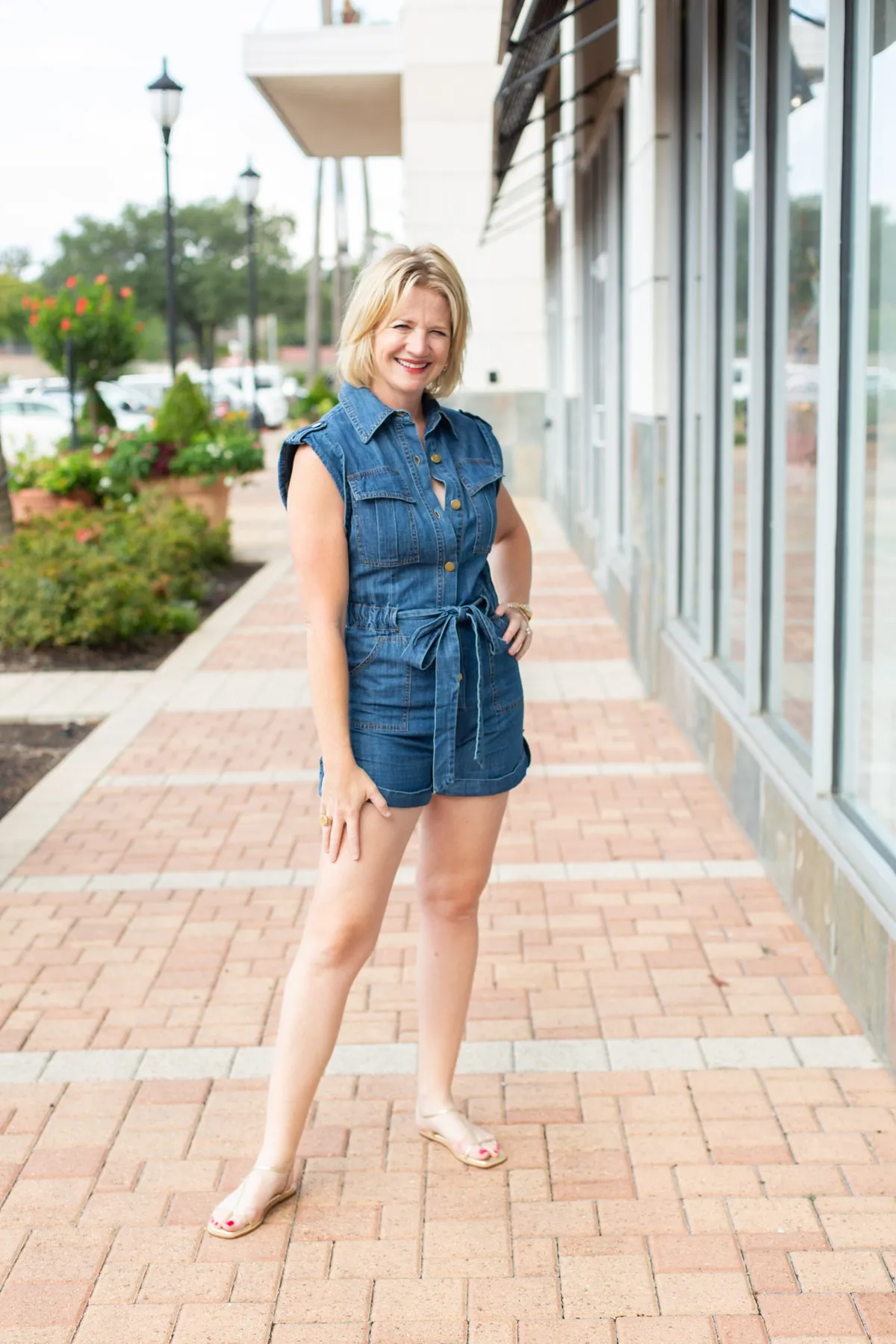 Denim Romper sold by French Cuff product image thumbnail 2