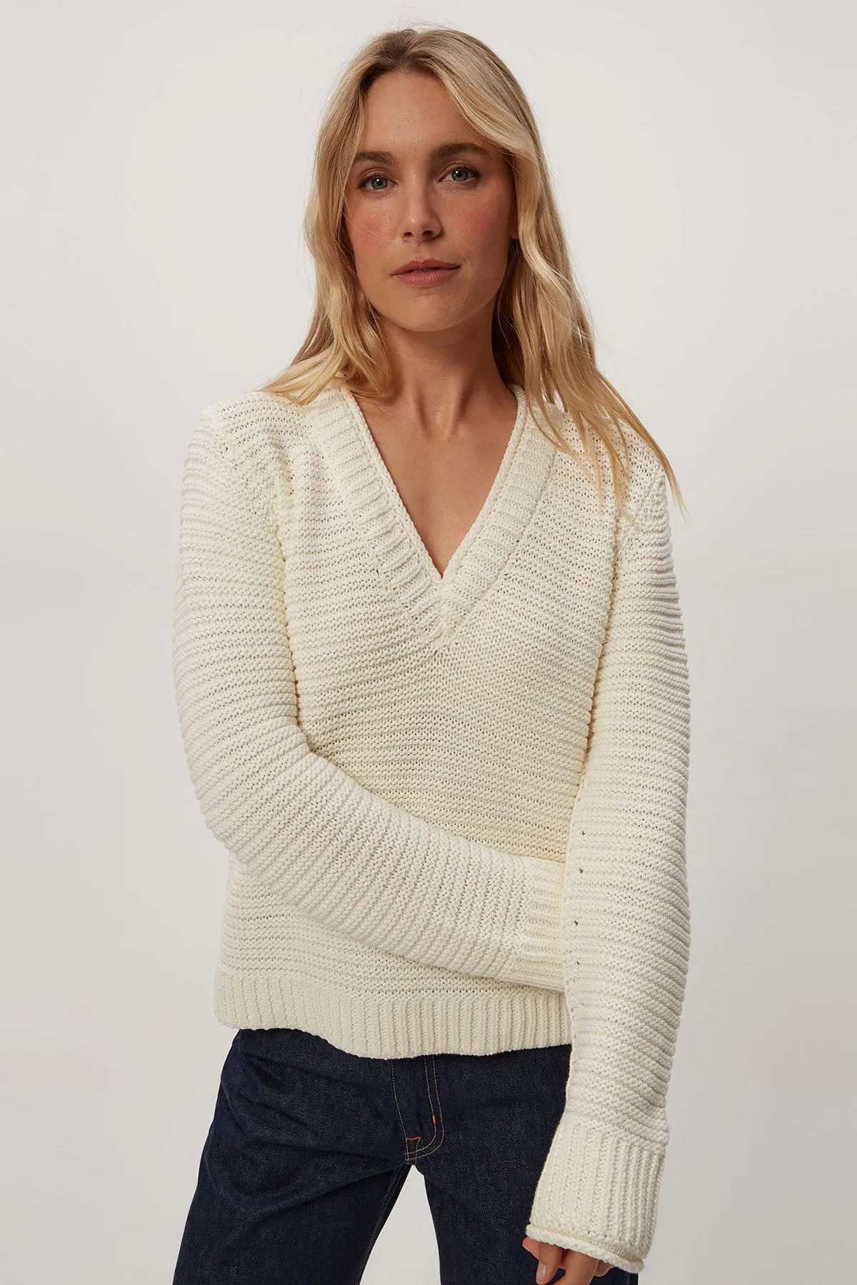 Linda V neck Pullover sold by French Cuff