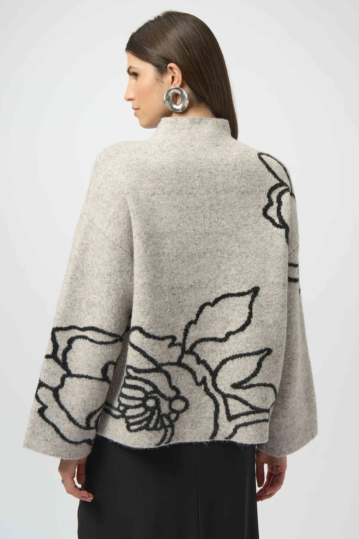 Sweater Knit Floral Print Pullover sold by French Cuff product image thumbnail 3