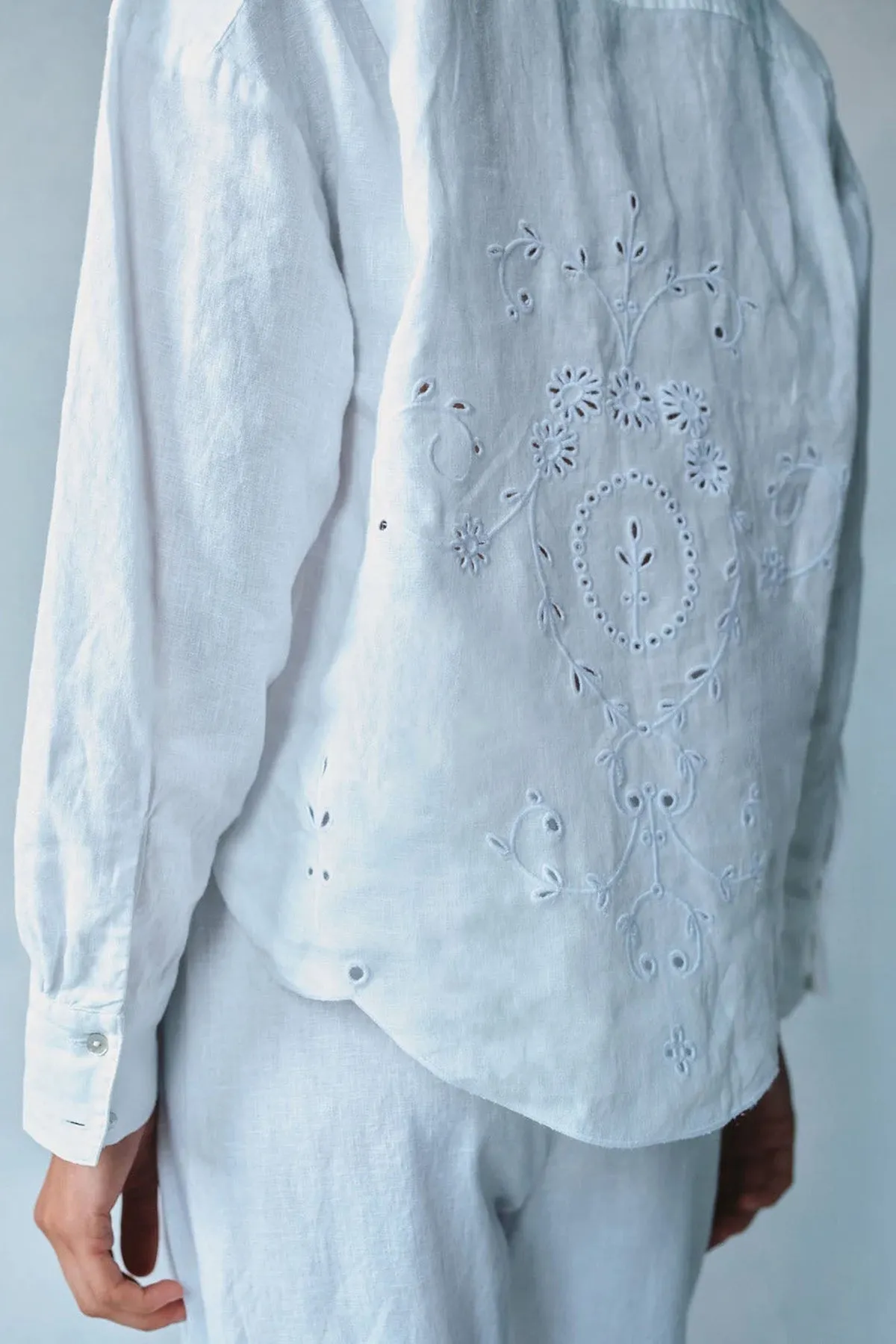 Eyelet Embroidered Shirt sold by French Cuff product image thumbnail 3