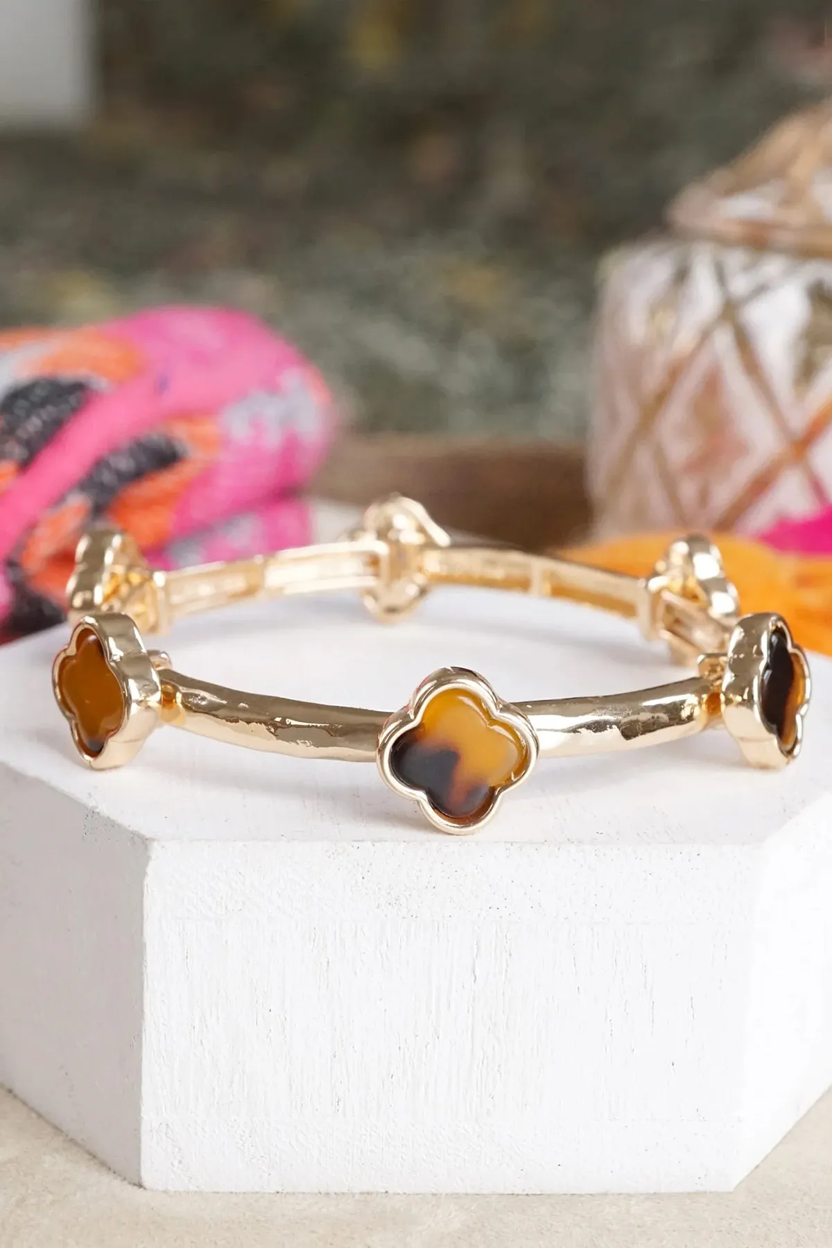 Clover Stretchy Bangle Bracelet sold by French Cuff
