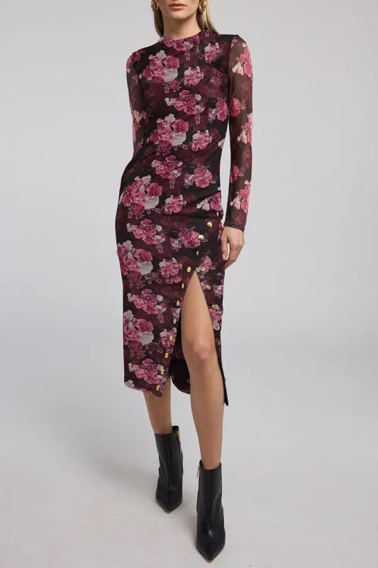 Monique Floral Mesh Dress sold by French Cuff