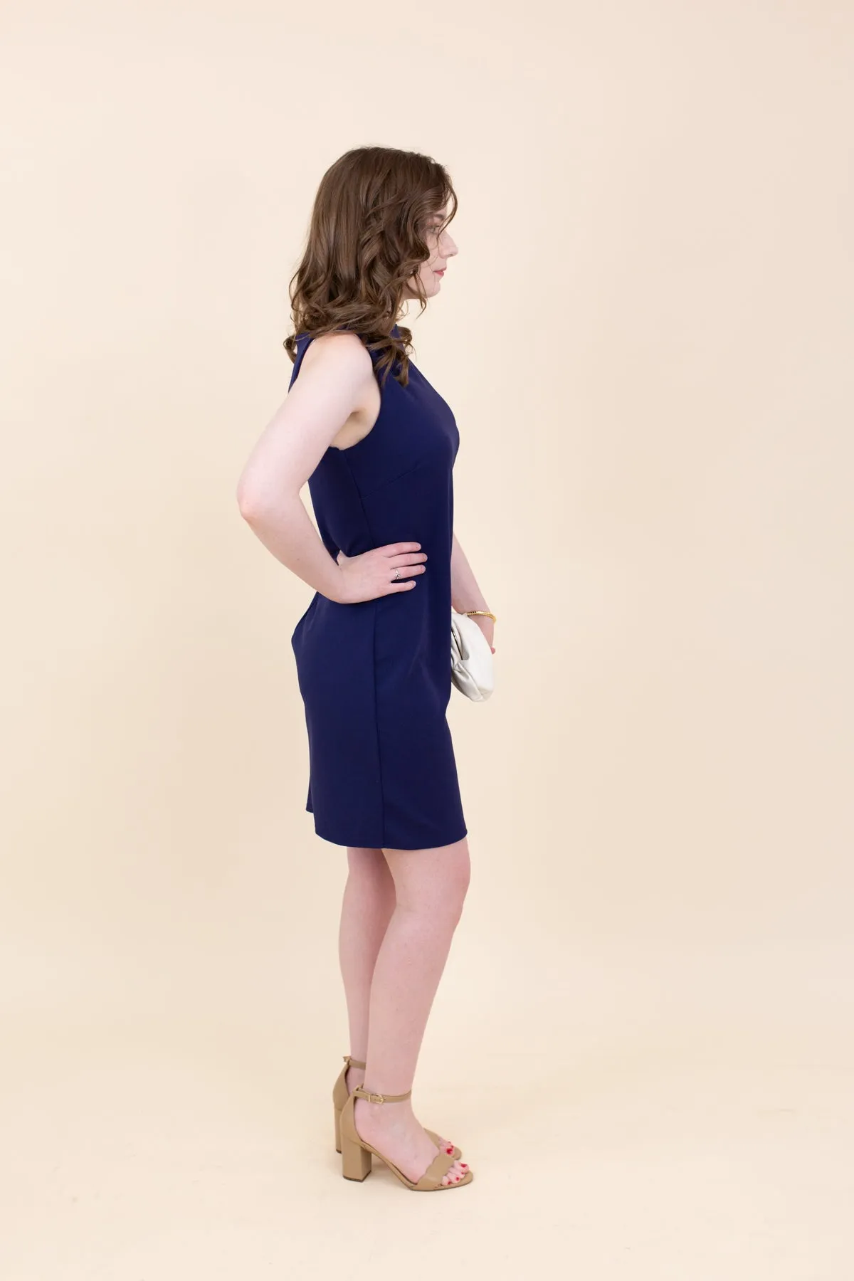 High Neck Square Neck Dress sold by French Cuff product image thumbnail 3