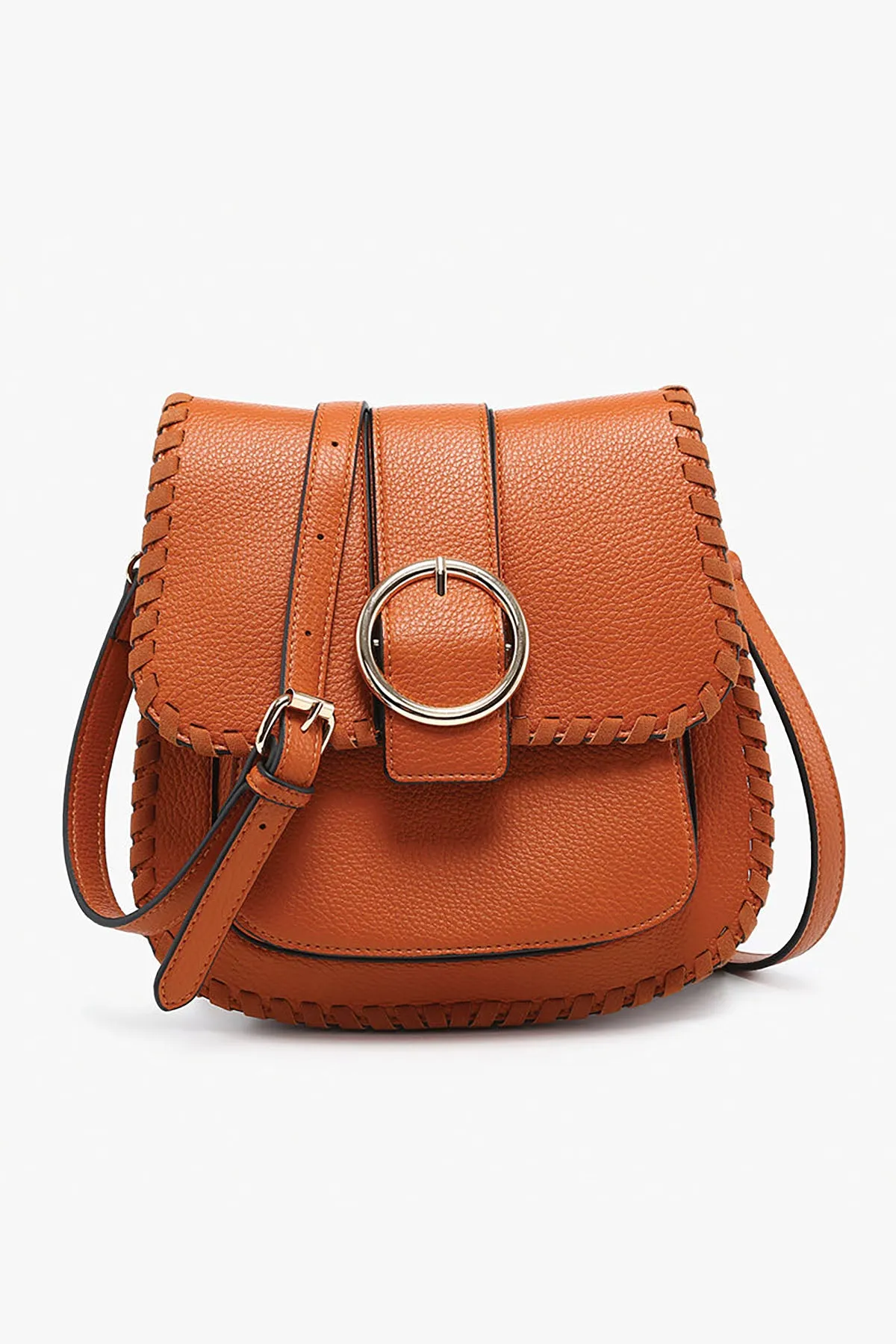 Sandra Buckle Flapover Crossbody sold by French Cuff