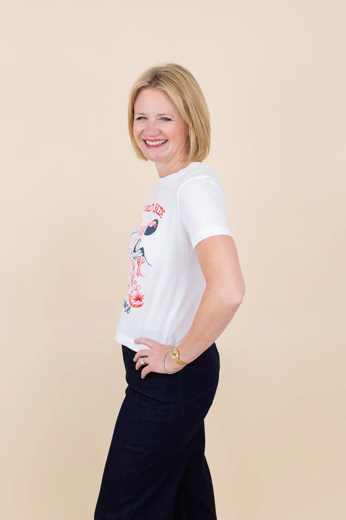 Eliza Short Sleeve Tee Wild Side sold by French Cuff product image thumbnail 2