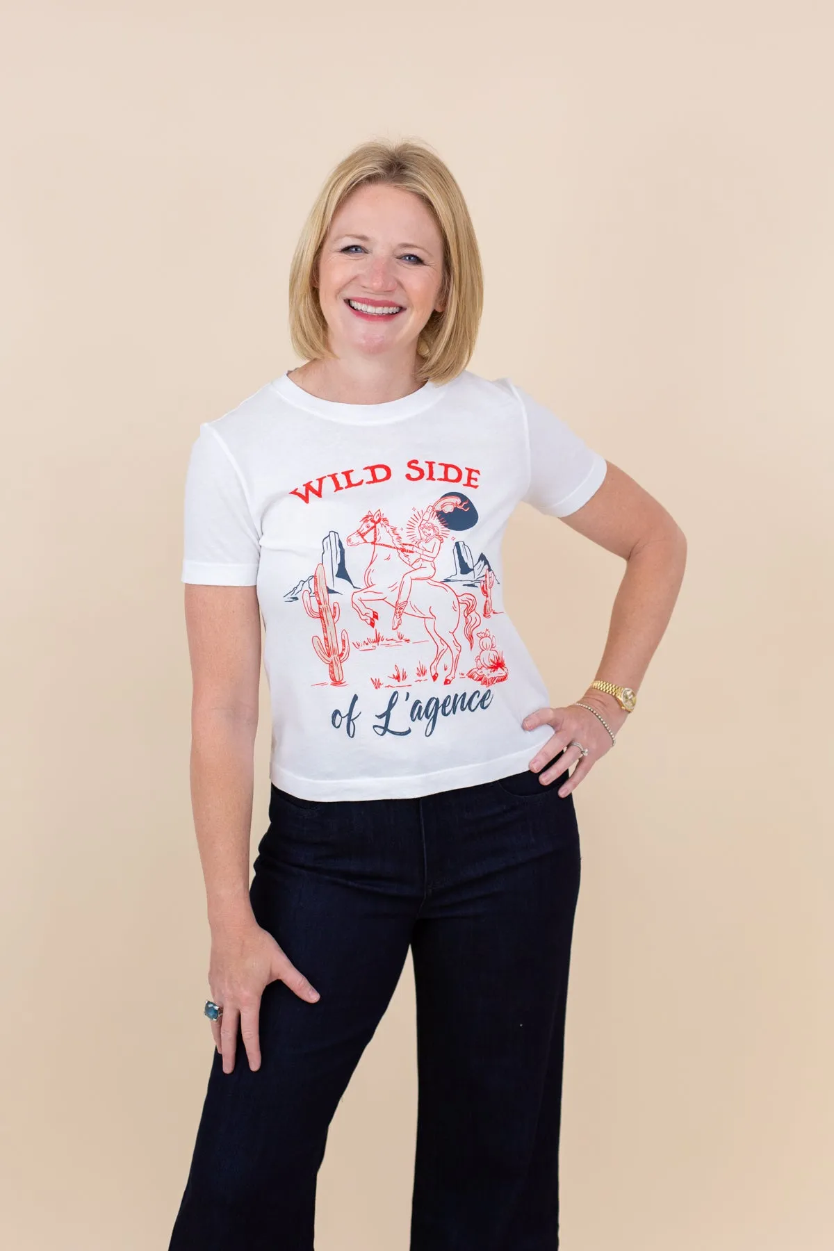Eliza Short Sleeve Tee Wild Side sold by French Cuff product image thumbnail 4