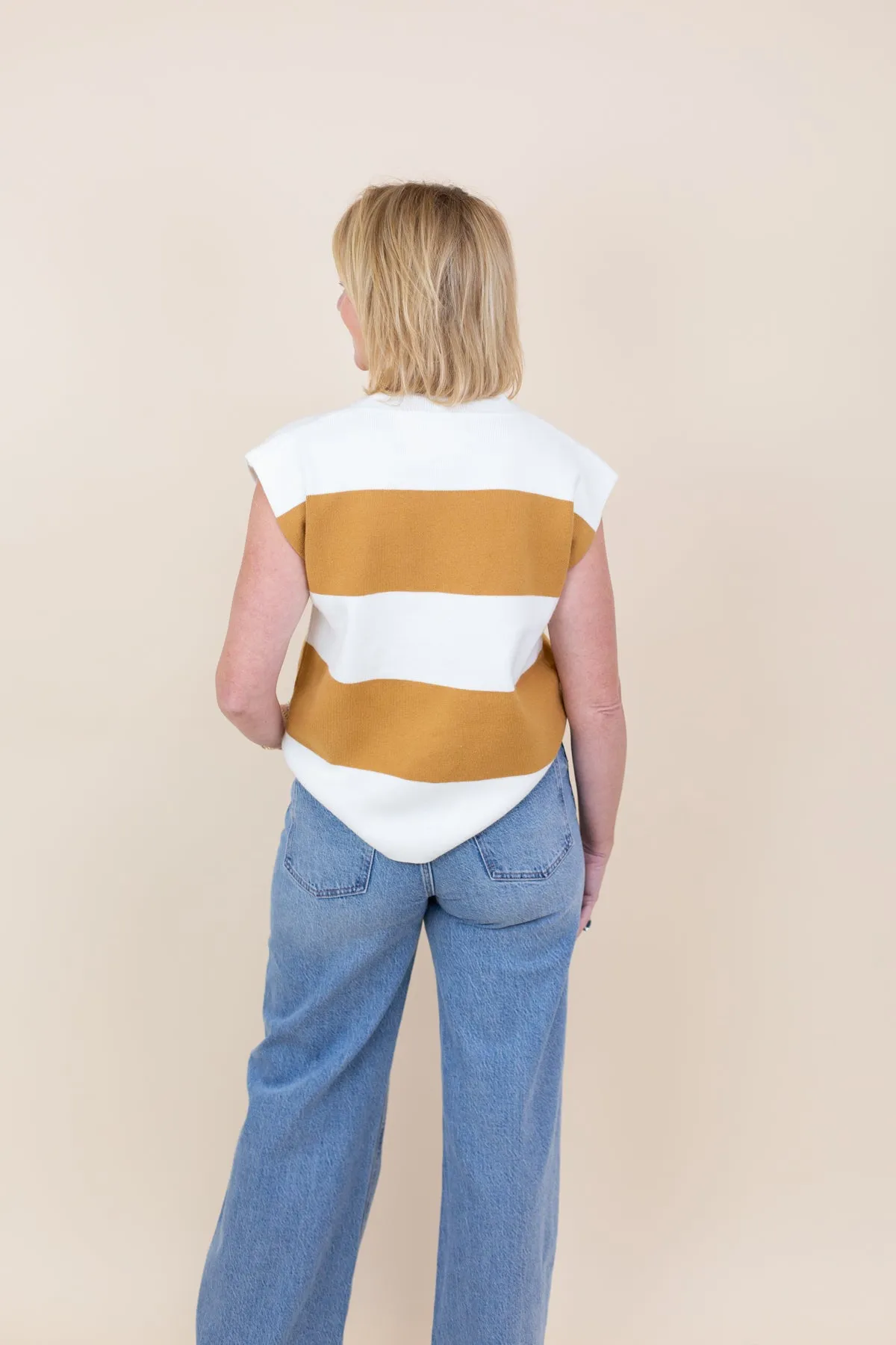 Striped Sleeveless Sweater sold by French Cuff product image thumbnail 3