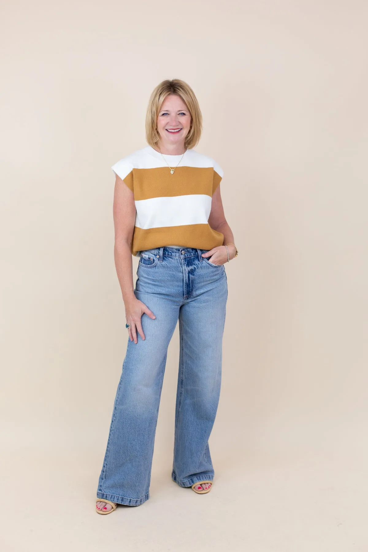 Striped Sleeveless Sweater sold by French Cuff product image thumbnail 4