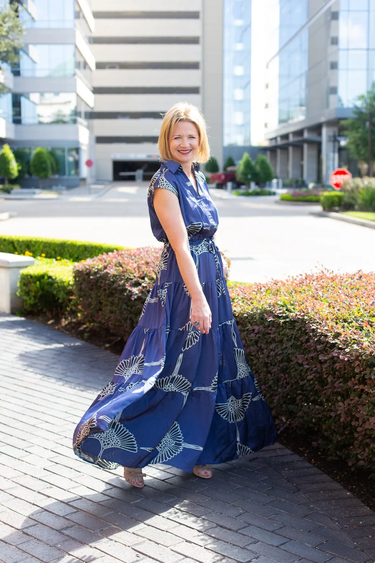 Print Tiered Maxi Dress sold by French Cuff product image thumbnail 5