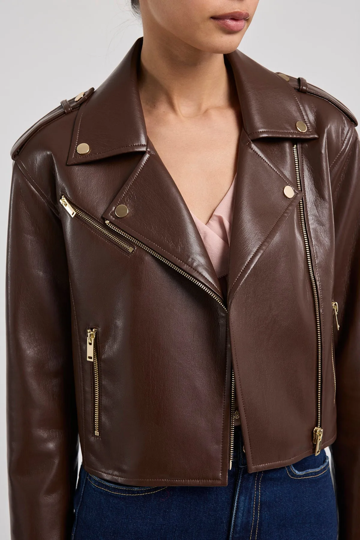 Cosita Vegan Leather Jacket sold by French Cuff product image thumbnail 3