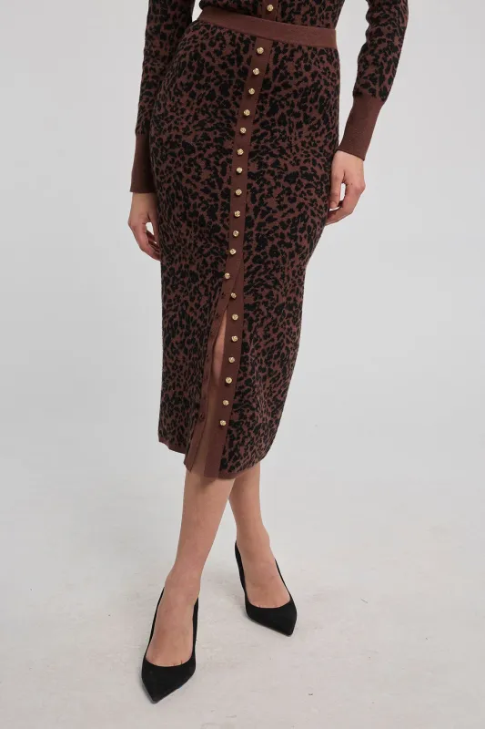 Primrose Jacquard Maxi Skirt sold by French Cuff