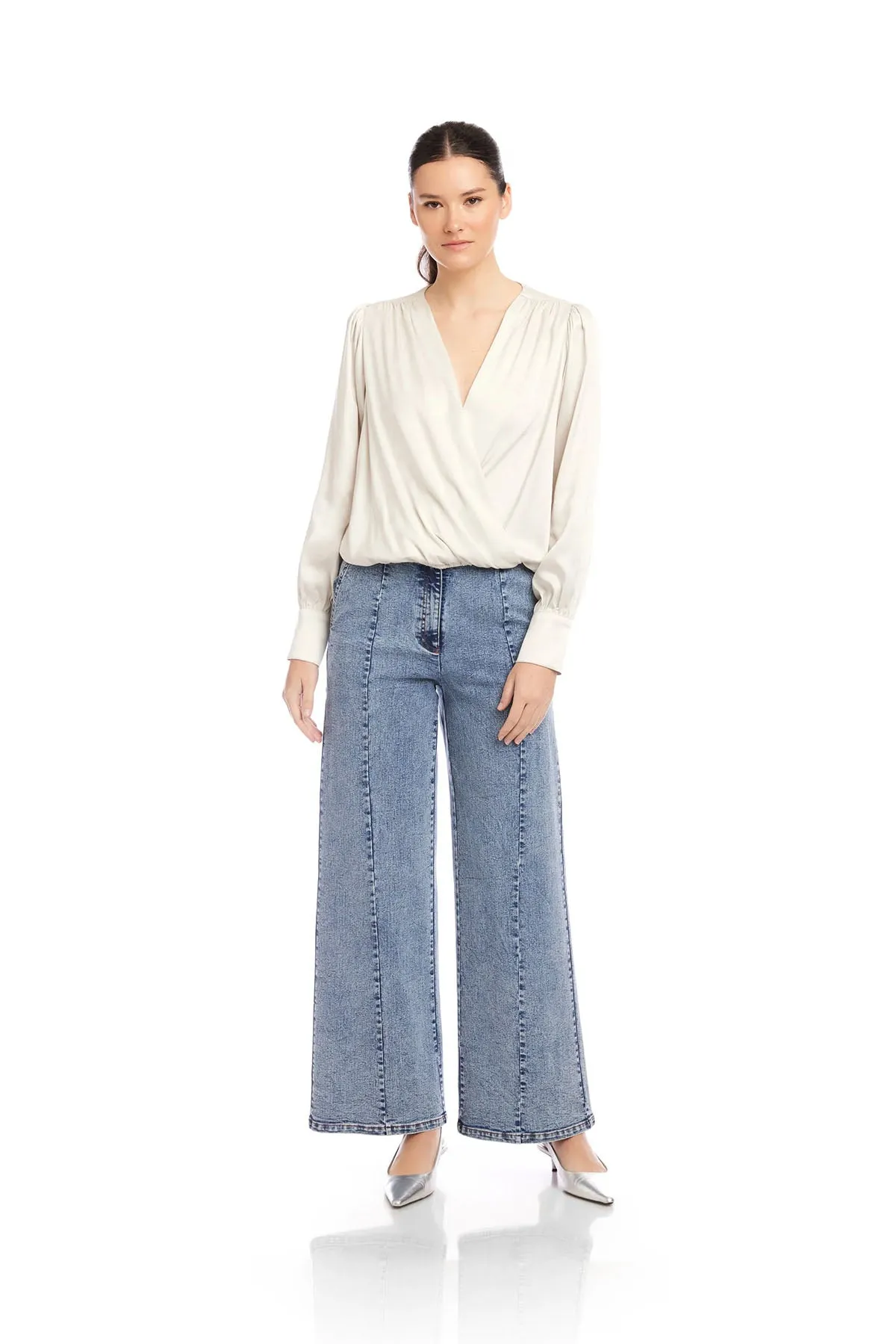 Ines Drape Front Top sold by French Cuff product image thumbnail 2