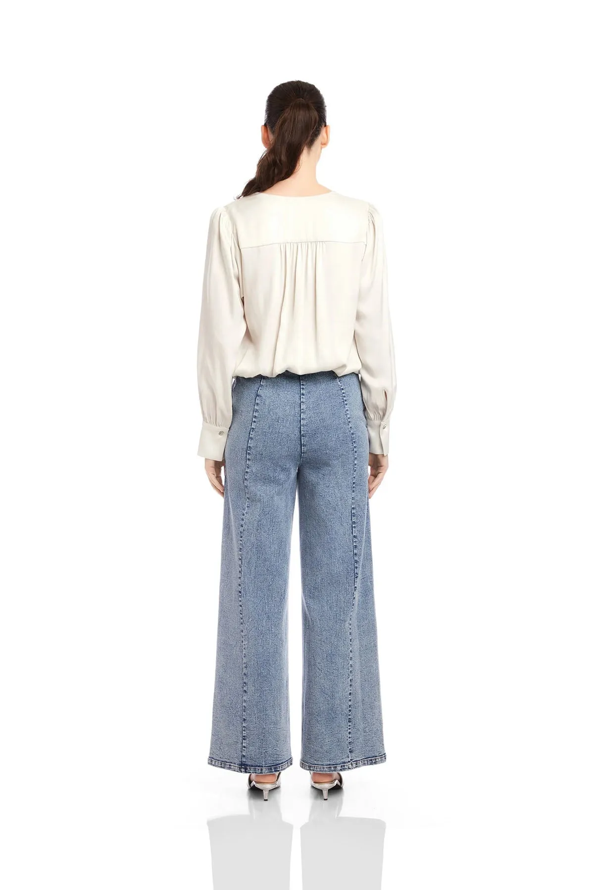Ines Drape Front Top sold by French Cuff product image thumbnail 4