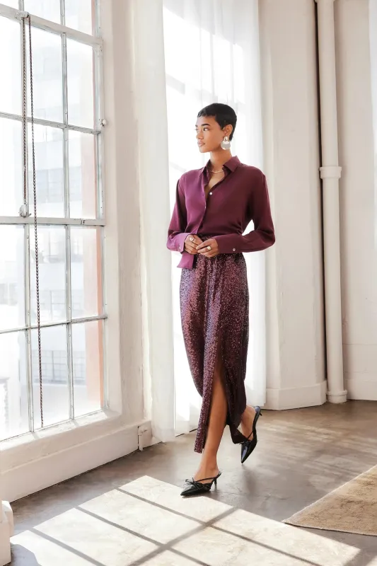 Cora Sequin Skirt sold by French Cuff