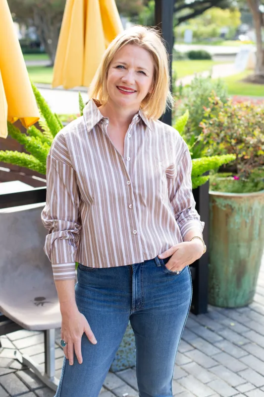 Striped Button Down Shirt sold by French Cuff