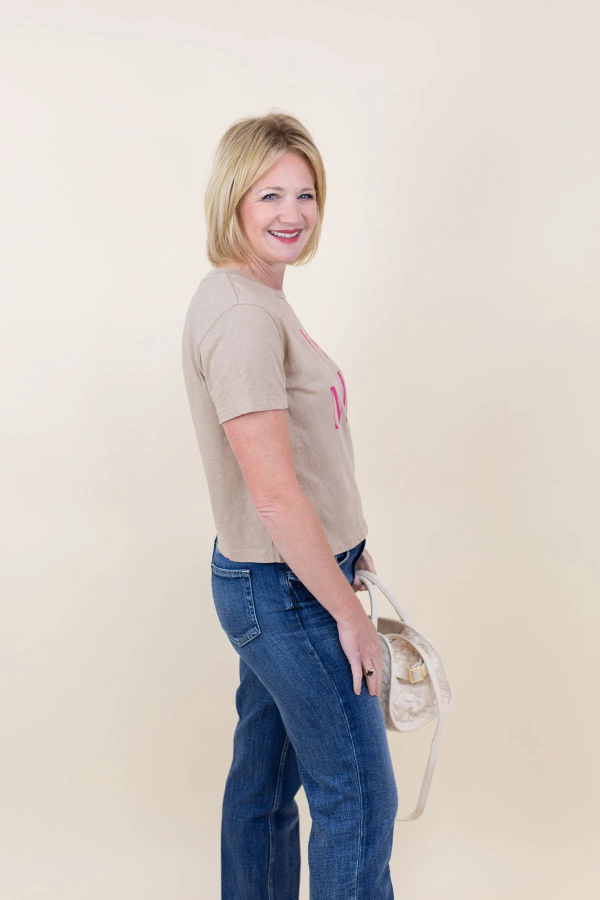 Short Sleeve Boxy Crew Tee, La Mer sold by French Cuff product image thumbnail 2